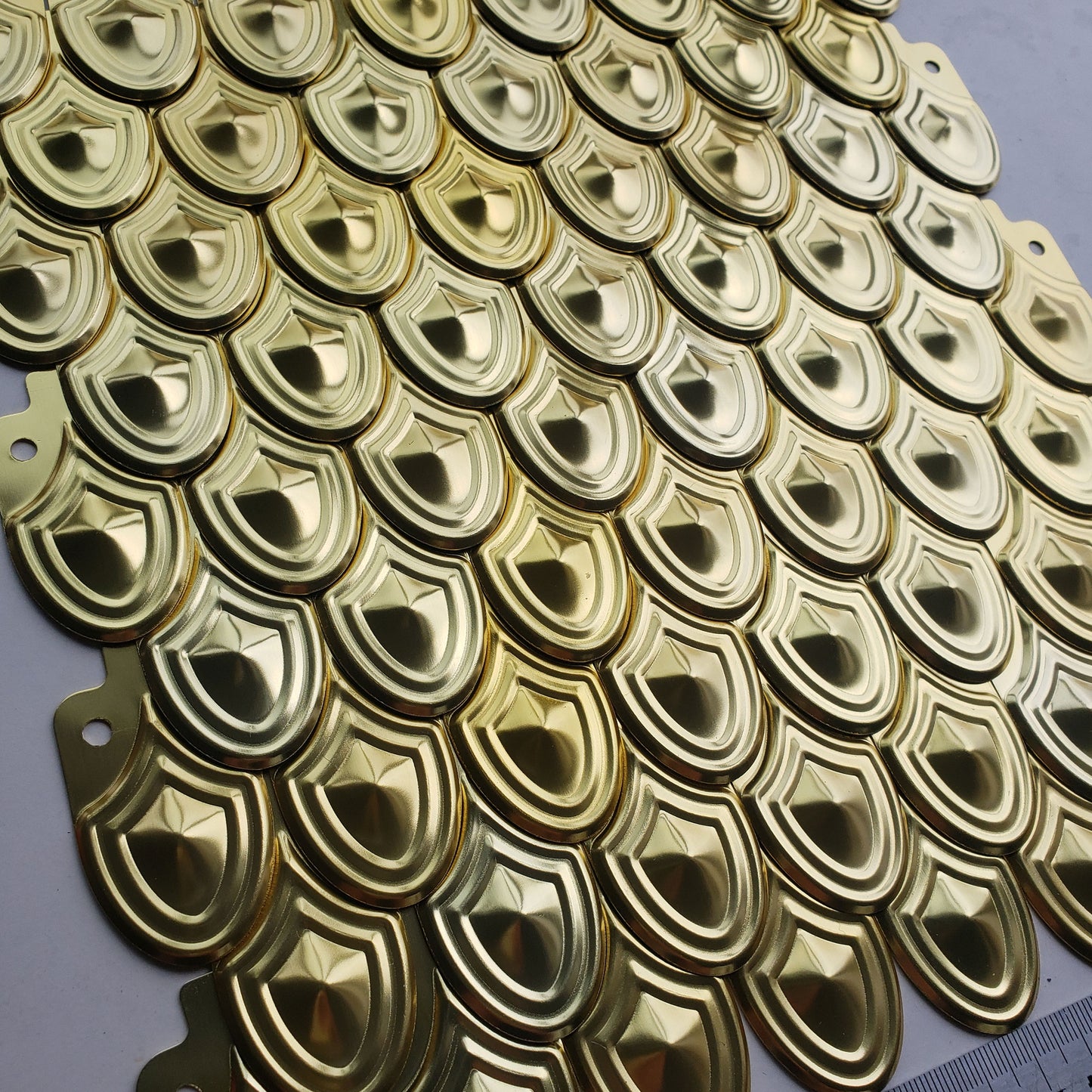 Aluminum Lamellar Armor Plates - Lightweight Dragon Scale Cosplay Armor - LARP DIY Scale Mail Bulk