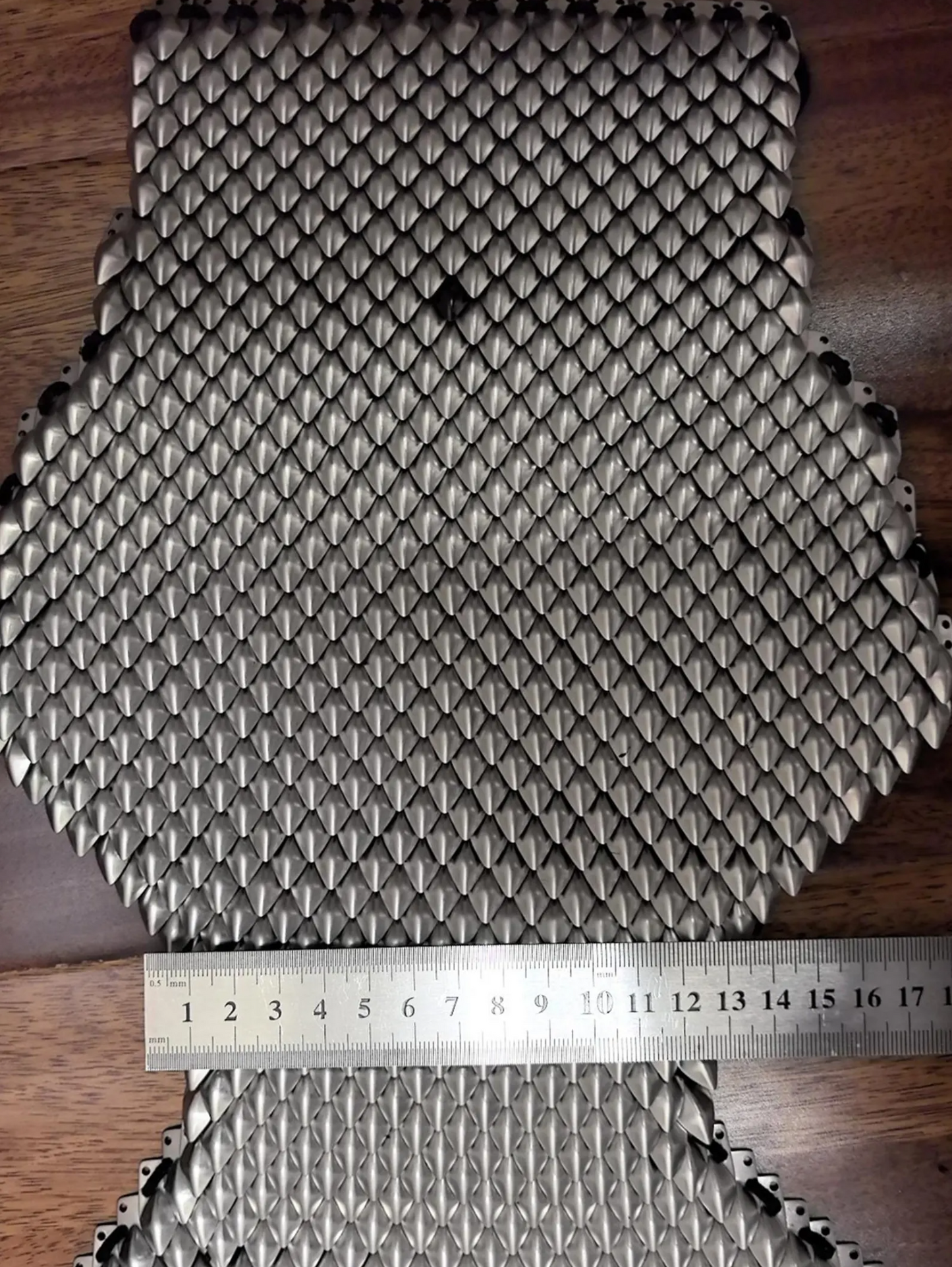 Loose Gunblack Stainless Steel Lamellar Armor Plates | Dark Dragon Scale Armour Scales 10*21mm | DIY Scale Mail Cosplay Bulk