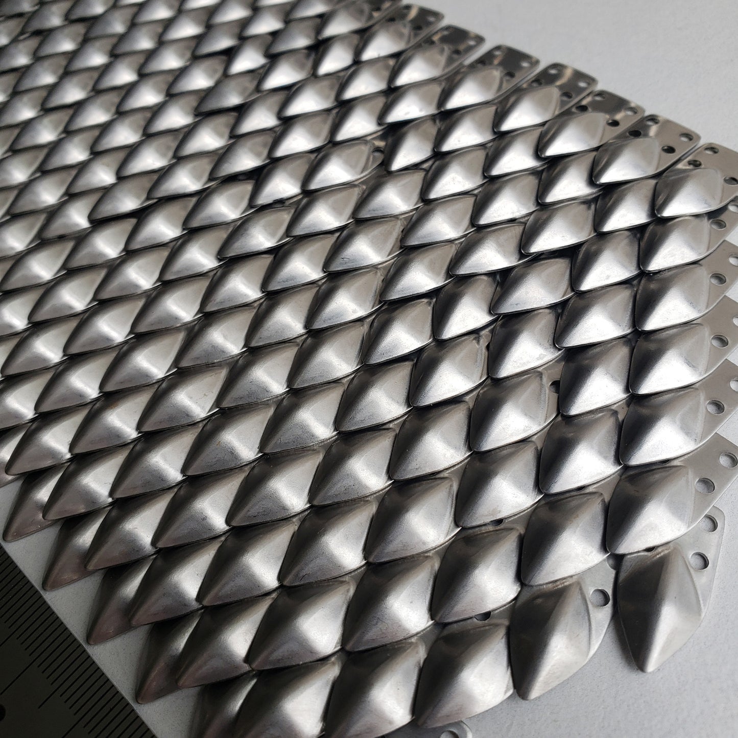 Small Size Stainless Steel Loose Lamellar Plates DIY Replacement Dragon Scale Armor