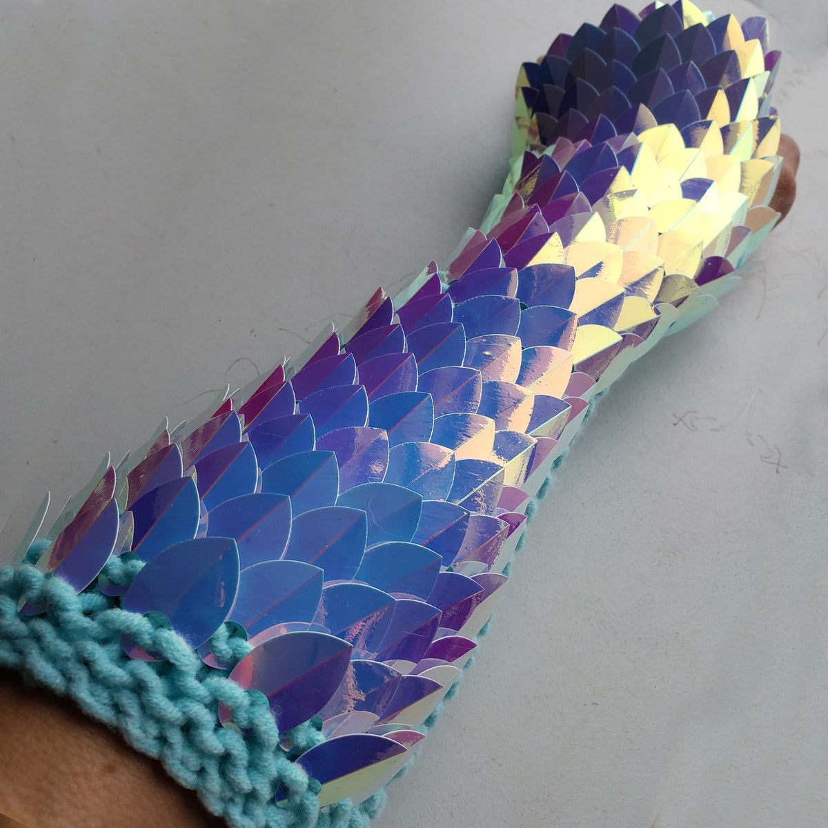 Knitted Scalemail Gauntlets — Custom Fit Fantasy Armor Gloves