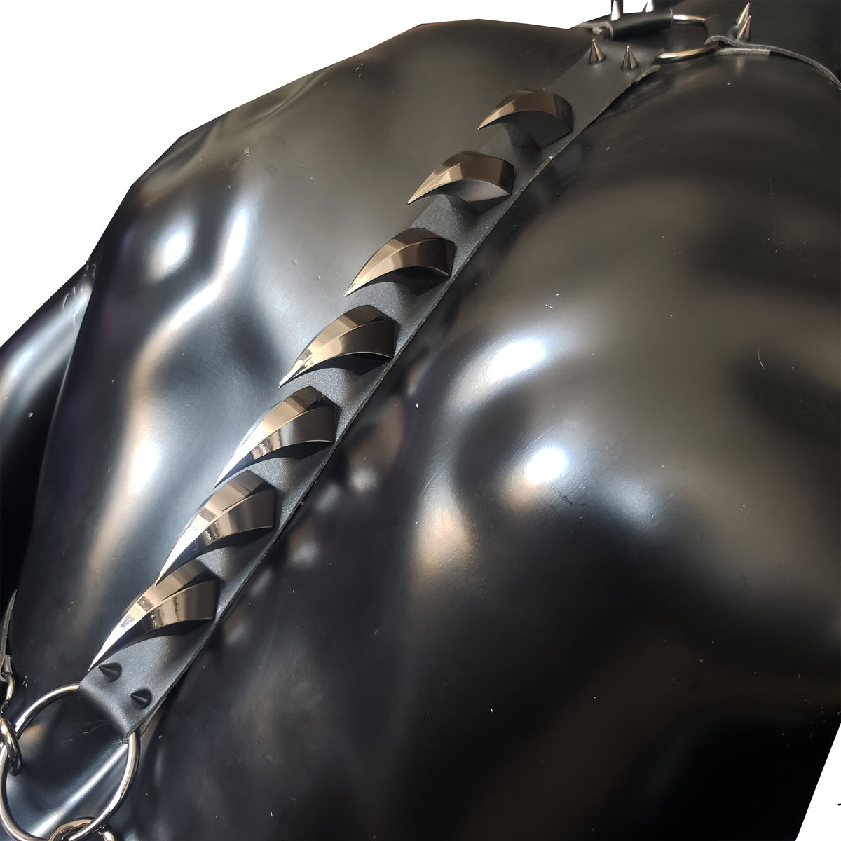 Men Rave Outfits & Music Festival Costumes - Stainless Steel Dragon Scale Harness, LGBT & Halloween Cosplay