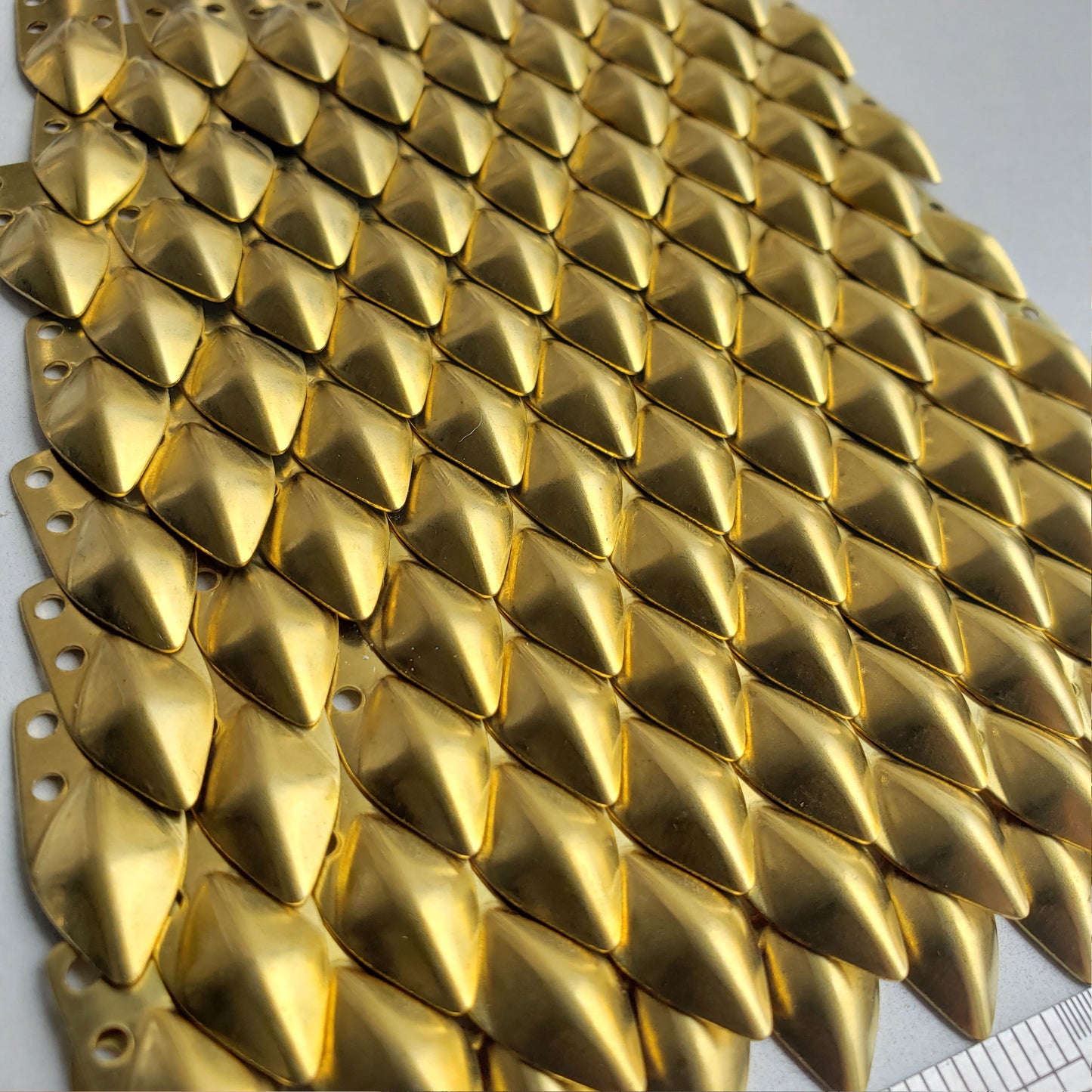 Small Size Brass Loose Lamellar Plates DIY Replacement Dragon Scale  Armor