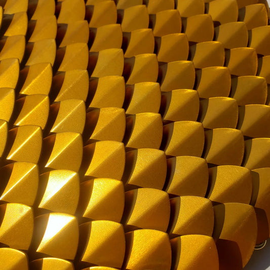 Large Anodized Aluminum Gold Scalemail Scale