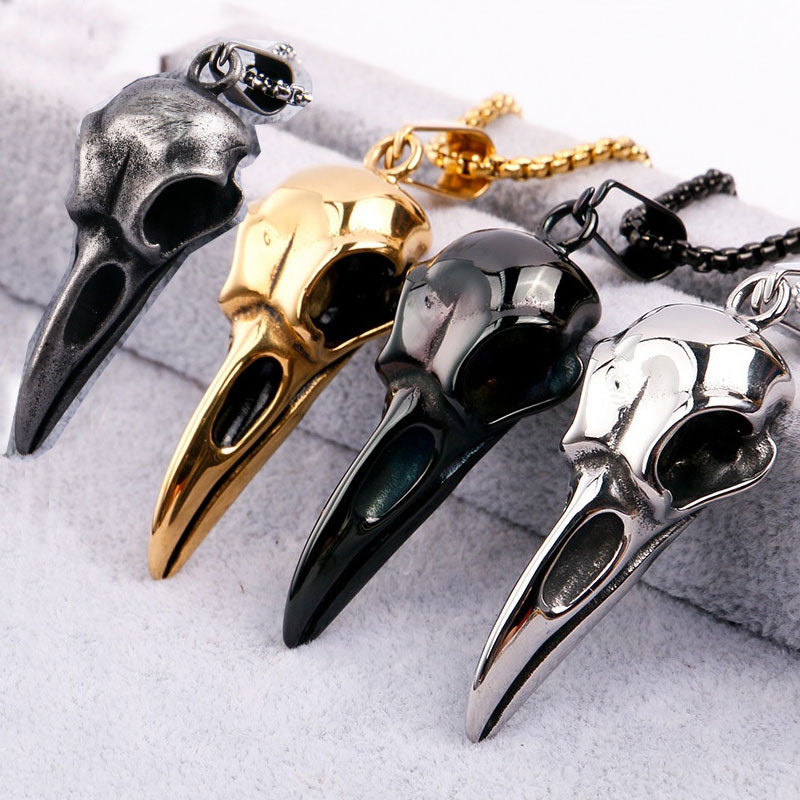 Stainless Steel Raven Pendant