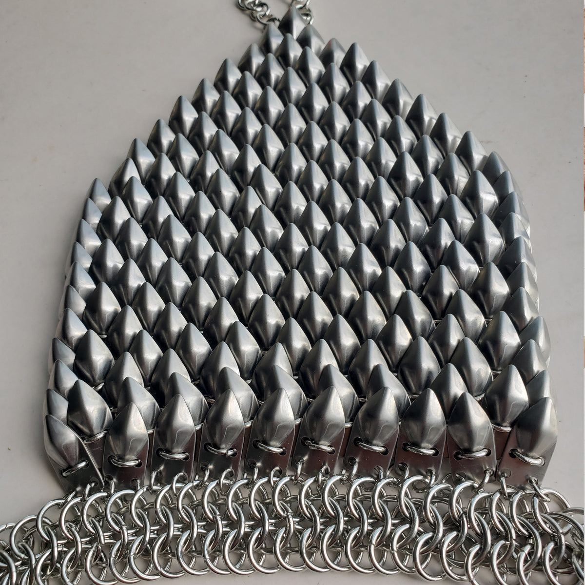 Stainless Steel Dragon Scale Bracers—Chainmail Guard Bracelets Cosplay Armor