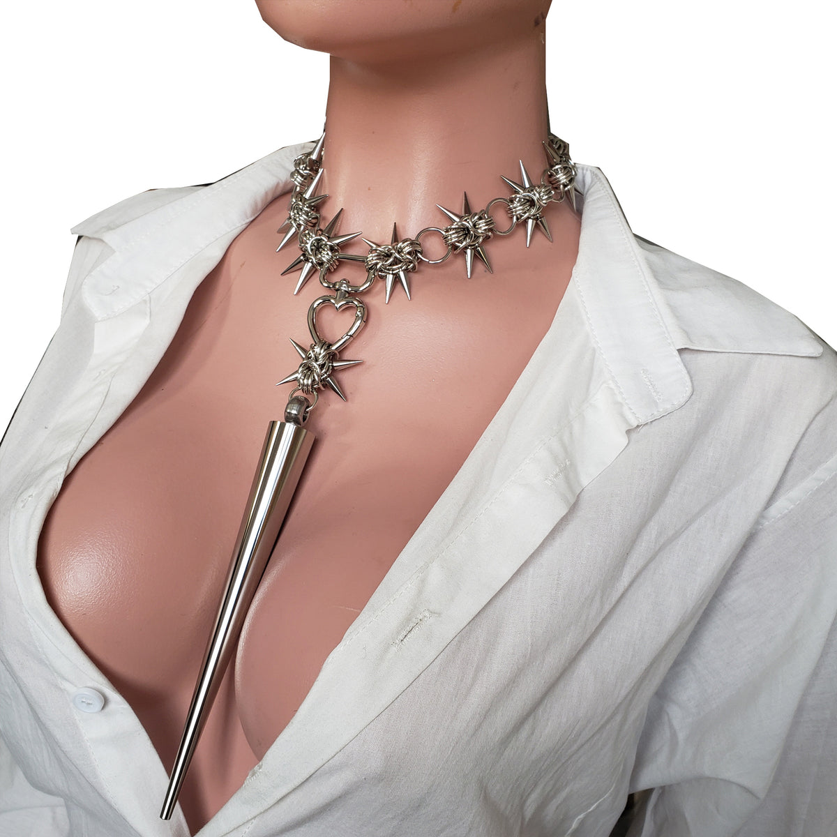 Oversized Spike Charm Pendant for Alt & Gothic Jewelry Findings and Supplies
