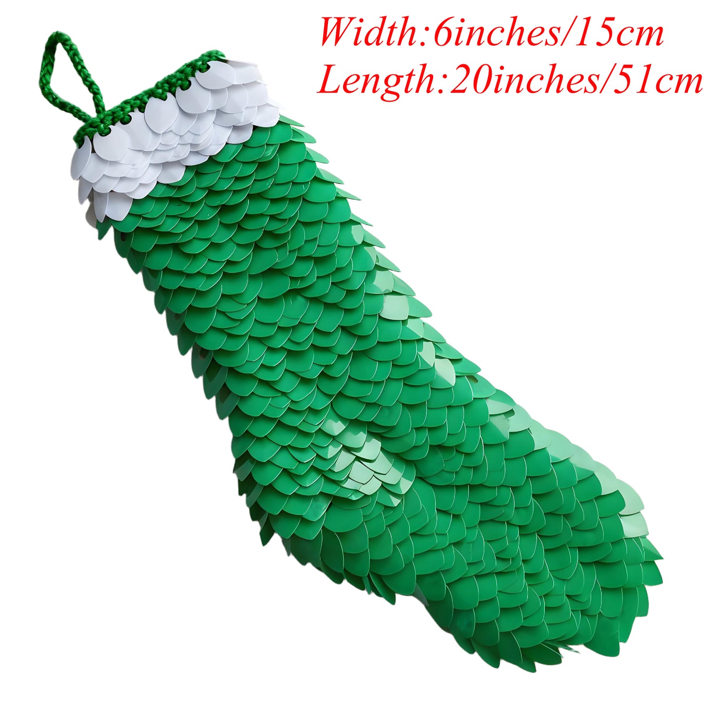 Personalized Knitted Scalemail Christmas Stockings,2025 Christmas Gift,Hand Knit Holiday Decor