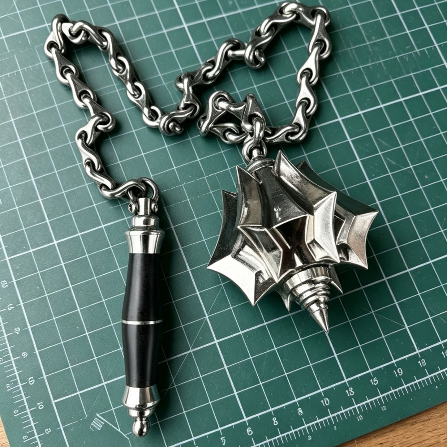 Handmade 304 Stainless Steel Flail Morning Star Mace