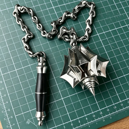 Handmade 304 Stainless Steel Flail Morning Star Mace