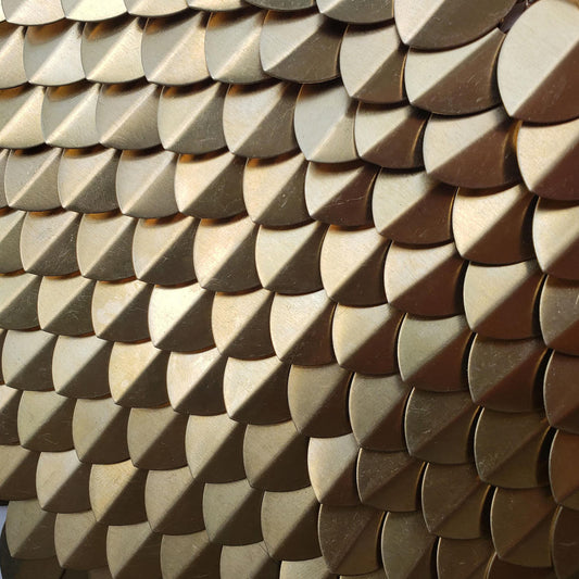 Brass Dragon Scales Metal Scalemail Scales Bulk Cosplay LARP Scale Mail Armor Supplies Medium