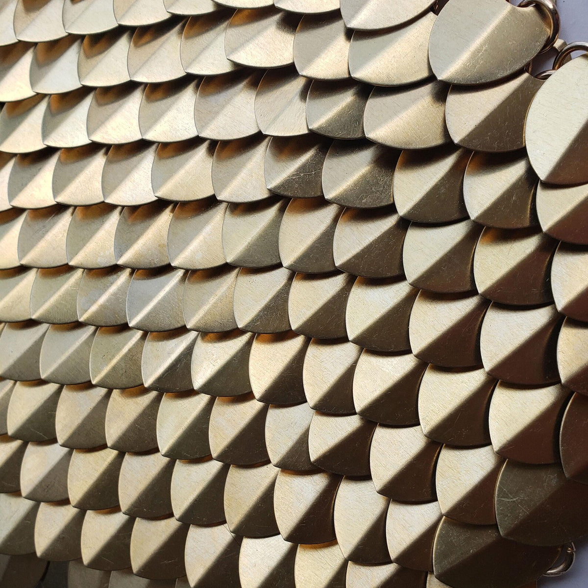 Brass Dragon Scales Metal Scalemail Scales Bulk Cosplay LARP Scale Mail Armor Supplies Medium