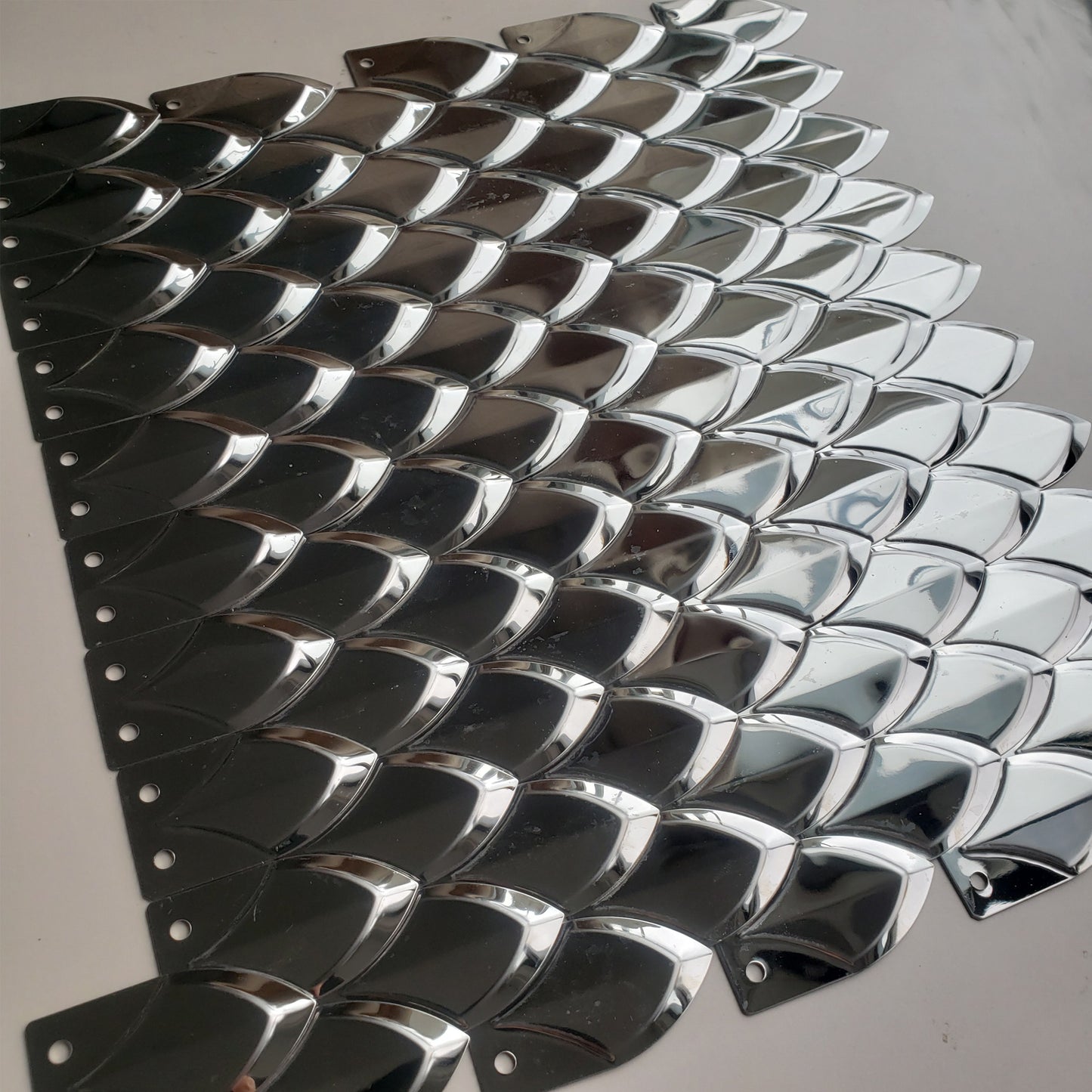 Mirror Stainless Steel Loose Lamellar Plates DIY Replacement Scale Armor
